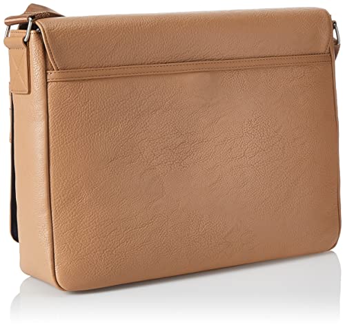 Tommy Hilfiger Mens Leo Messenger Bag, Basket Brown