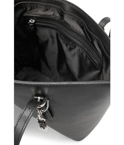 Calvin Klein Women's Serafina Tailored Tote, Black/Silver, Large