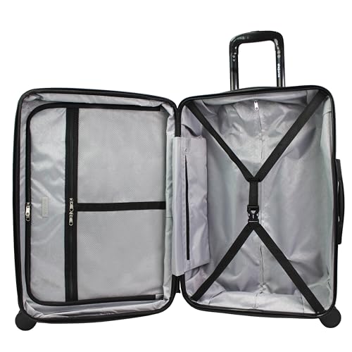 World Traveler Dejuno Tonal 3-Piece Polycarbonate Lightweight Hardside Expandable Spinner Luggage Set with TSA Lock - Glacier