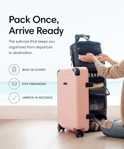 Solgaard Carry-On Closet Original - Hard-Shell 22.4" Travel Luggage (Rose)