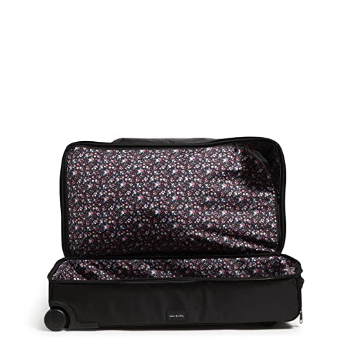 Vera Bradley Women's Recycled Ripstop XL Foldable Rolling Duffel Travel Bag, Black, One Size