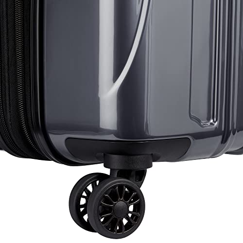 DELSEY PARIS Helium Aero Hardside Expandable Luggage with Spinner Wheels, Titanium, Carry-On Plus 21 Inch