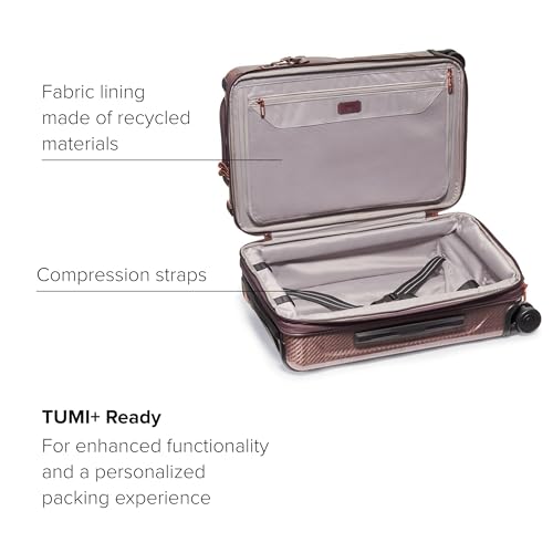 TUMI - Tegra-Lite 4 Wheel Luggage - Highly Durable Suitcase, Flexible Shell, Sleek and Lightweight Men's and Women's Expandable Rolling Bag - Front Pocket Expandable Carry On, Blush