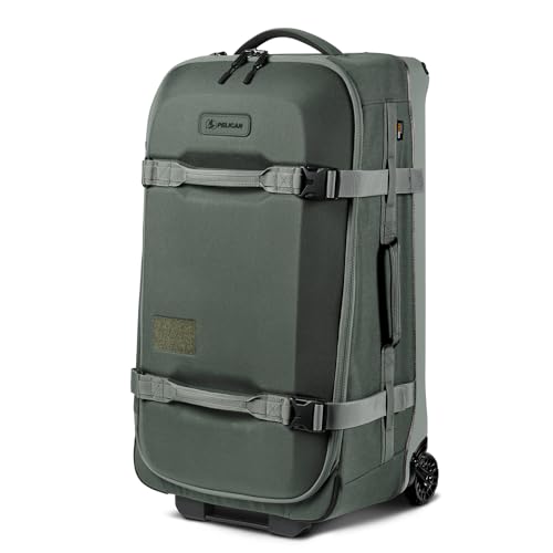 Pelican Aegis Luggage - Check in Duffel Bag with Wheels - 28 Inch Suitcase with Wheels (Charcoal)
