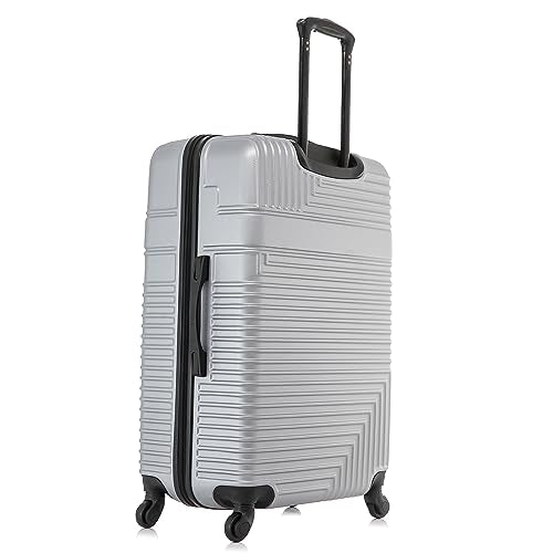 InUSA RESILIENCE Luggage with Spinner Wheels | Durable Lightweight Hardside Suitcase, Traveling Suitcases, Travel Bag with Handle and Trolley | 28-Inch Large Checked Luggage | Silver