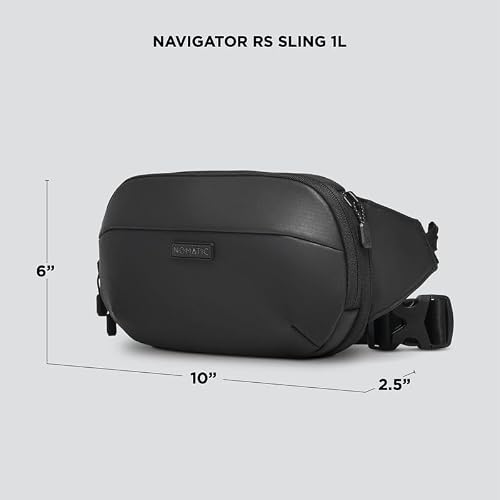 NOMATIC Navigator RS Sling 1L - Slim & Lightweight Crossbody, Everyday Fanny-Pack, Anti-Theft Sling - Water Resistant & Everyday Minimalist Carry Bag