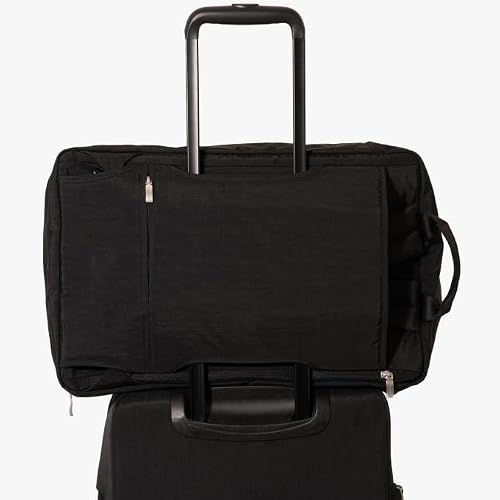 Baggallini MultiZip Convertible Duffel - Lightweight 15x12x12 Inch Travel Backpack Duffel Crossbody Bag for Women