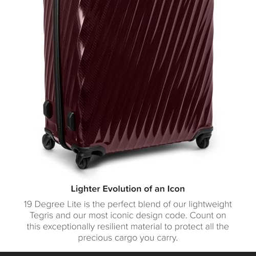 TUMI - 19 Degree Lite 4 Wheel Luggage - Lightweight and Highly Durable, Modern Contour, Hard Shell Men's and Women's Suitcase - 30" Large Checked Packing Case, Wine