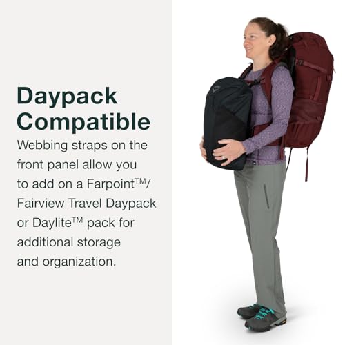 Osprey Fairview Trek 50L Women's Travel Backpack, Night Jungle Blue