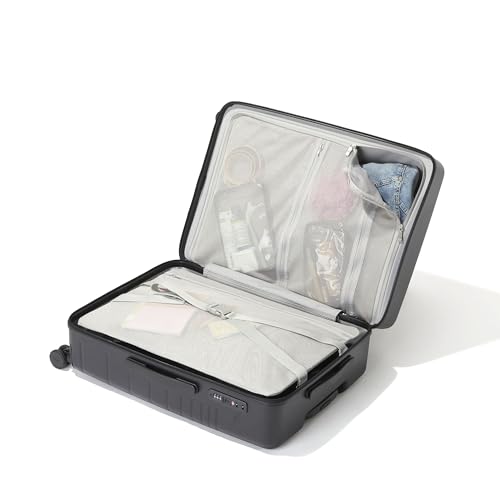 Baggallini Set Wave 26” 4 Wheel Hardside Luggage - Lightweight Suitcase with Wheels