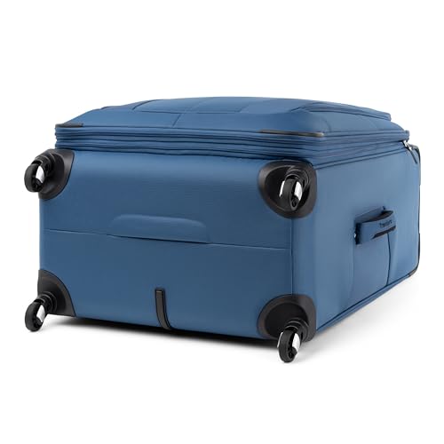 Travelpro Maxlite 5 Softside Expandable Luggage with 4 Spinner Wheels, Lightweight Suitcase, Men and Women, Ensign Blue, Checked-Large 29-Inch