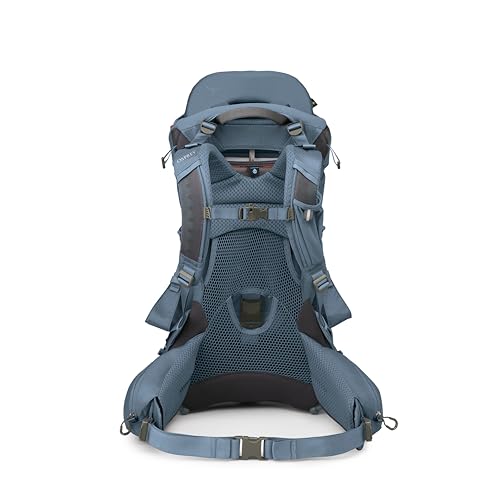 Osprey Poco Premium Child Carrier Backpack - Adjustable Travel Baby Seat with Sunshade - Hiking Carrier for Toddlers, Tidal Blue