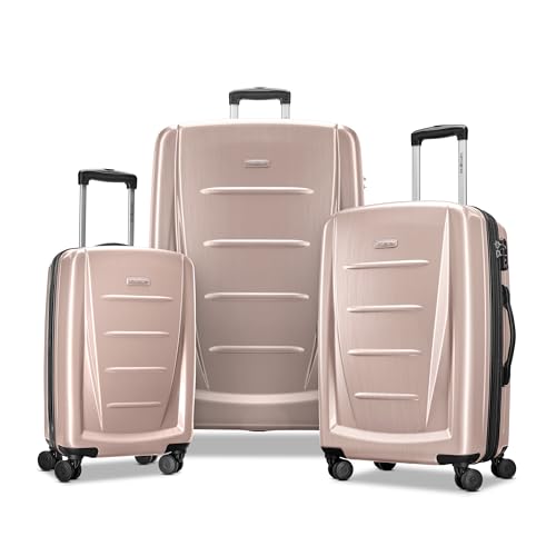 Samsonite Winfield 2 Hardside Expandable Luggage with Spinner Wheels, Artic Pink, 3-Piece Set (20/24/28)