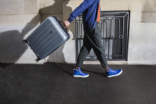 DELSEY PARIS Helium Aero Hardside Expandable Luggage with Spinner Wheels, Titanium, Carry-On Plus 21 Inch
