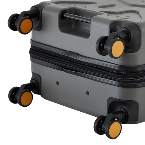 Wrangler ATG Outland Expandable Hardside Luggage, Gull Gray, 3 Piece Set