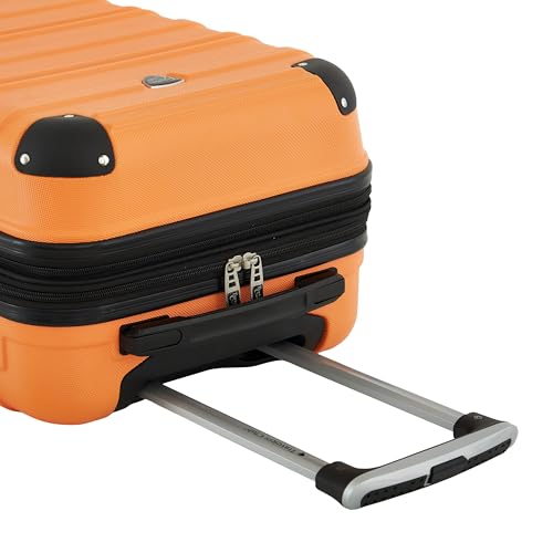 Travelers Club Phoenix Luggage, Sun Orange, 22-Inch Carry-On