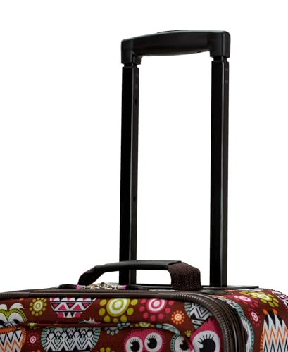 Rockland Fashion Softside Upright Luggage Set, Expandable, Owl, 2-Piece (14/19)