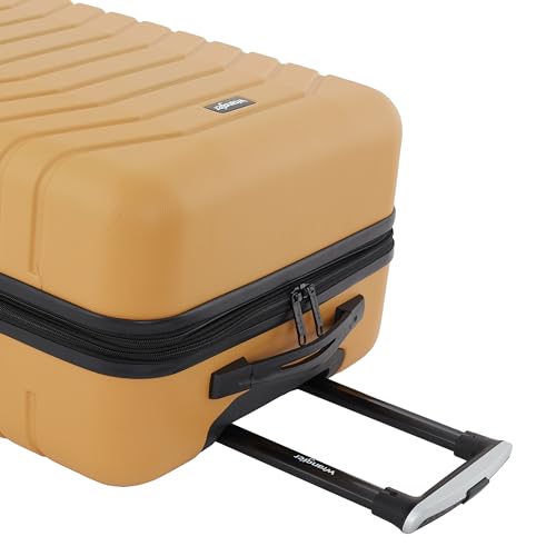 Wrangler Tahoe 3 Piece Spinner Luggage Set, Amber Gold