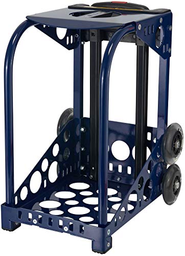 ZUCA Blue Reef Deep Sea Sport Insert Bag and Navy Blue Frame with Flashing Wheels