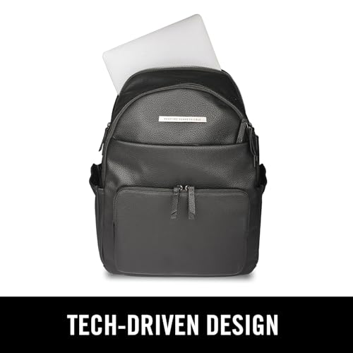 Kenneth Cole Reaction Marley Double Compartment Vegan Leather Womens 15" Laptop Fashion Backpack