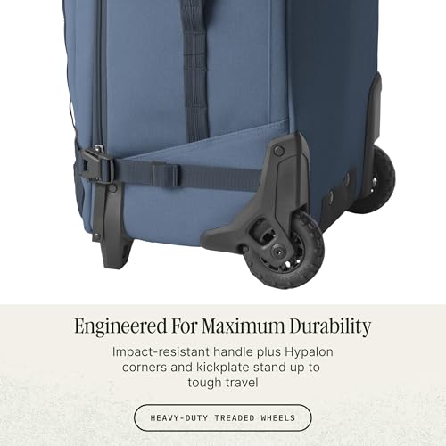 Eagle Creek Gear Warrior XE 2-Wheel Luggage to Keep Travel Items Organized - Smooth Rolling Wheels - Telescoping Handle - Padded Laptop Pocket - Blue Jay - 30”