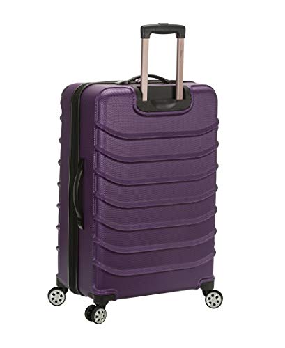 Rockland Speciale Hardside 2 Piece Expandable Spinner Luggage Set, (20"/28"), Purple