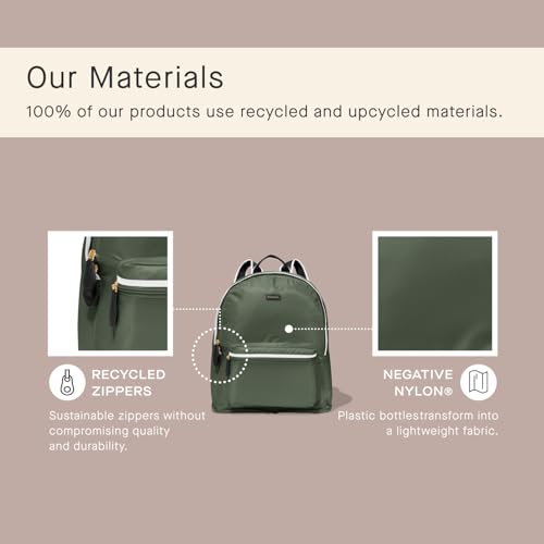 Paravel Fold Up Travel Backpack | Packable and Lightweight Foldable Travel Bag | Carry On Nylon Backpack with Trolley Sleeve, Safari Green