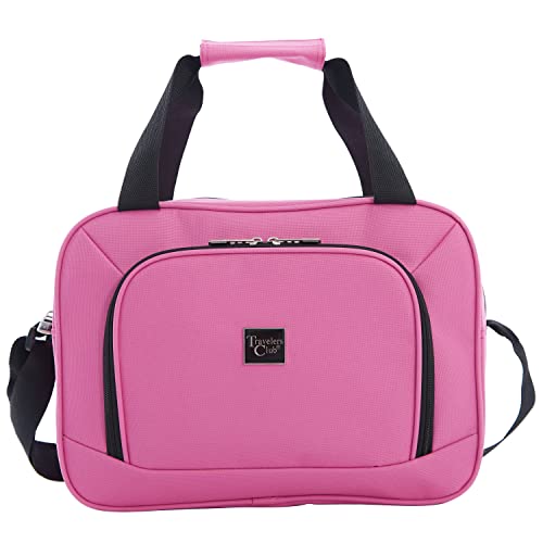 Travelers Club Midtown Hardside 4-Piece Luggage Travel Set, Bubble Gum