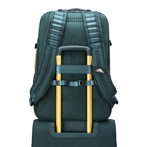 High Sierra Hi-Life Travel Backpack - Features 2-inch Expansion, WetPak Pockets, 17” Laptop Compartment, Stack-It Strap, Adjustable Sternum Strap, Fleece Pocket, Dual Water Bottle Pockets