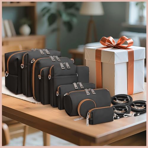 Joyway oyway Luggage Sets 5 Piece with 10PCS Travel Makeup Bag Set