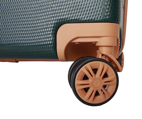 Dockers Hooper Hardside Expandable 8-Wheel Spinner Travel Carry On Luggage, 20-Inch, Ponderosa Pine