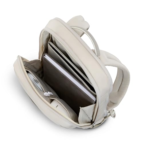 Samsonite Paralux 2-in-1 Travel Backpack, Converts into Main Bag + Go Bag, Lay-Flat Packing, StackIt™ Strap, Laptop Sleeve & Integrated AirTag™ Holder - Business & Adventure Travel Bag - Stone Grey