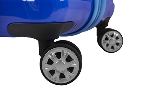 Rockland Melbourne Hardside Expandable Spinner Wheel Luggage, Carry-On 20", Two Tone Blue