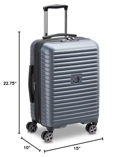DELSEY PARIS Cruise 3.0 Hardside Expandable Luggage with Spinner Wheels, Graphite, Carry on 20 Inch