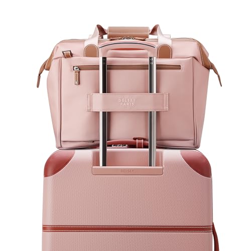 DELSEY PARIS Chatelet 2.0 - Small Weekender - Travel Duffle Bag - Carry On Duffle bag with Laptop Compartment and Shoes Pocket – Lightweight Travel Bag, Blush Pink