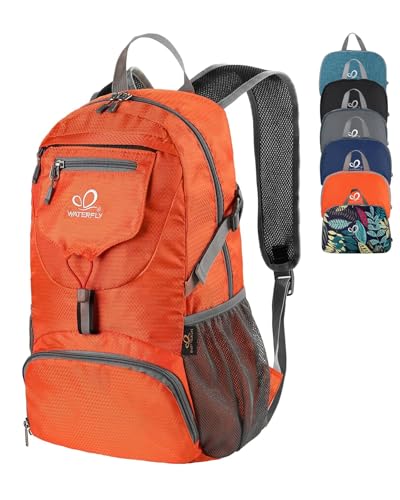 WATERFLY Small Lightweight Packable Backpack: 20l Ultra Light Foldable Travel Hiking Camping Daypack Day Pack for Man Woman