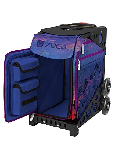 ZUCA "Island Life Sport Insert Bag, Black Frame with Flashing Wheels