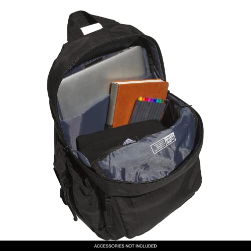 adidas Weekender Backpack – Small Lightweight Everyday Bag, 19L, Black/1, OSFA
