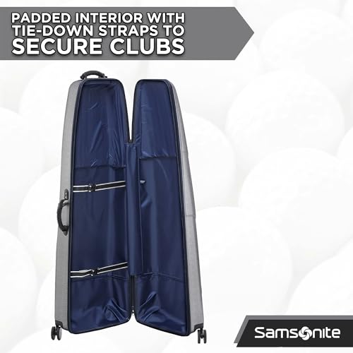 Samsonite Tour Deluxe Golf Hard Case Golf Travel Bag, Lightweight & Durable ABS Shell, 360 Degree Multi-Directional Wheels