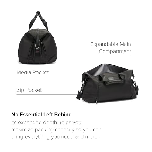 Tumi Alpha 3 Double Expansion Travel Satchel, Official Product, 1.1 gal (31 L) 0 cm 6.2 lbs (2.9 kg), Black, One Size