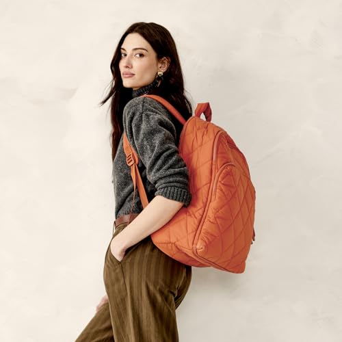 Vera Bradley Women's Featherweight Westover Hybrid Backpack, Potter's Clay, One Size