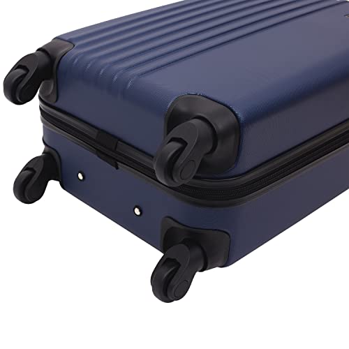 Travelers Club Cosmo Luggage, Navy Blue - 20 Inch, 20-Inch