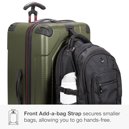 Traveler's Choice Maxporter II Polycarbonate Hardside Trunk with Spinner Wheels, Green, 31-Inch Large Trunk