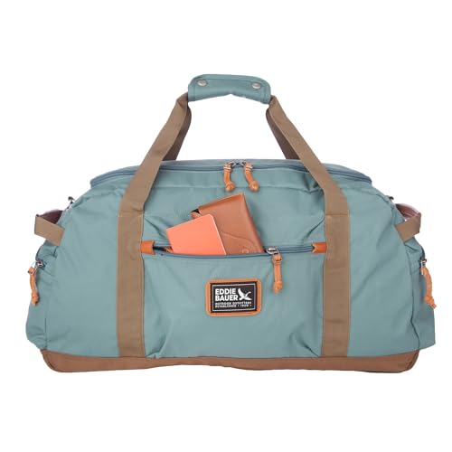 Eddie Bauer Bygone Duffel | Travel | Weekend Bag | Lightweight | Durable | 45L | Rugged Polyester/Nylon | U-Shaped Main Compartment | Black