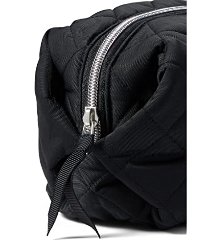 Vera Bradley Women's Performance Twill Medium Cosmetic Makeup Organizer Bag, Black, One Size