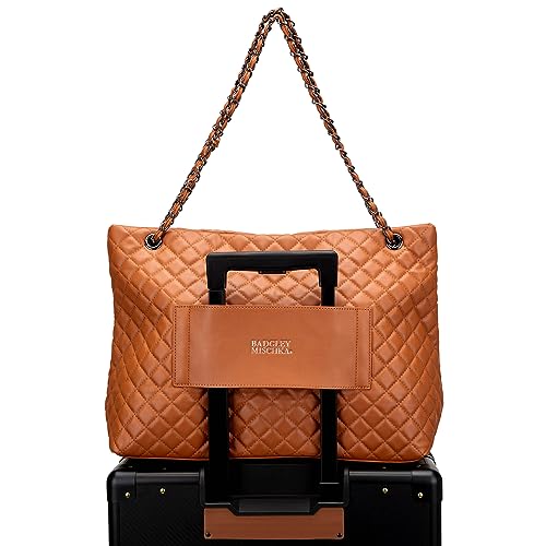Badgley Mischka Diana Vegan Leather Weekender Duffel Bag
