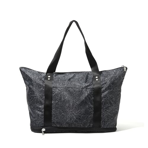 Baggallini Women's Carryall Expandable Packable Tote, Midnight Blossom