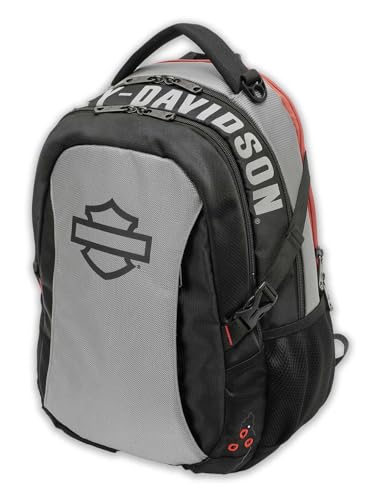 Harley-Davidson Renegade III Classic Bar & Shield Air Flow Design Backpack, Gray