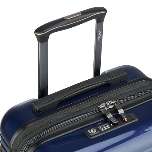 DELSEY PARIS Cruise 3.0 Hardside Expandable Luggage with Spinner Wheels, Deep Sea Navy, Carry on 20 Inch