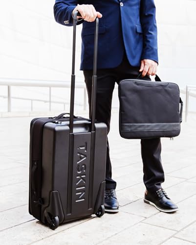 Taskin Aviator | Upright 2 Wheel Expandable Carry on Luggage | Carry On 22-Inch | Detachable Device Sleeve | Airline Approved Dimensions
